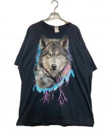 FRUIT OF THE LOOM（フルーツオブザルーム）の古着「プリントTシャツ」｜ブラック