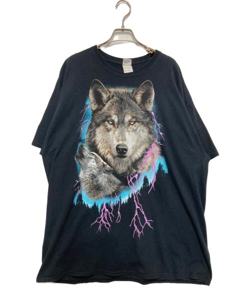 FRUIT OF THE LOOM（フルーツオブザルーム）FRUIT OF THE LOOM (フルーツオブザルーム) プリントTシャツ ブラック サイズ:2XLの古着・服飾アイテム