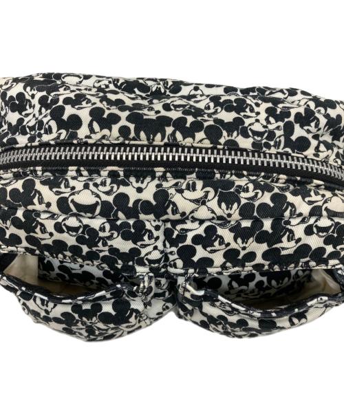 PORTER（ポーター）PORTER (ポーター) DISNEY (ディズニー) BEAMS (ビームス) タンカーボディーバッグ ホワイト×ブラック サイズ:表記無しの古着・服飾アイテム