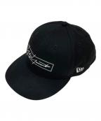 New Era×Yohji Yamamoto pour hommeニューエラ×ヨウジヤマモト プールオム）の古着「59FIFTY YY BOX LOGOキャップ」｜ブラック