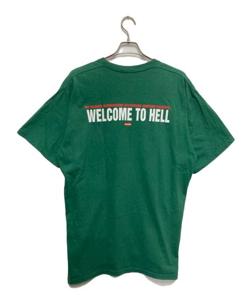 SUPREME（シュプリーム）SUPREME (シュプリーム) x Toy Machine Welcome To Hell T グリーン サイズ:XLの古着・服飾アイテム