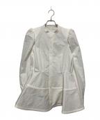 cygneシーニュ）の古着「ペプラムブラウス」｜ホワイト