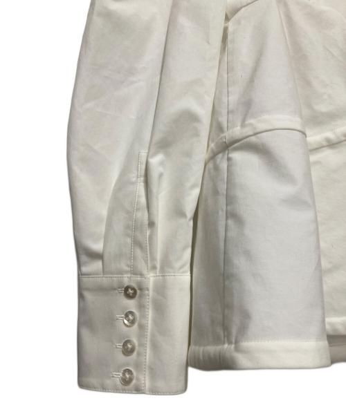 cygne（シーニュ）cygne (シーニュ) ペプラムブラウス ホワイト サイズ:2の古着・服飾アイテム