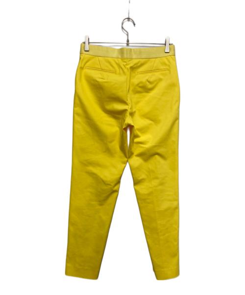 DRAWER（ドゥロワー）DRAWER (ドゥロワー) フロントステッチテーパードパンツ イエロー サイズ:38の古着・服飾アイテム