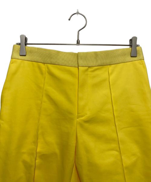 DRAWER（ドゥロワー）DRAWER (ドゥロワー) フロントステッチテーパードパンツ イエロー サイズ:38の古着・服飾アイテム