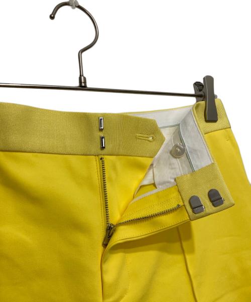 DRAWER（ドゥロワー）DRAWER (ドゥロワー) フロントステッチテーパードパンツ イエロー サイズ:38の古着・服飾アイテム
