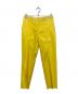 DRAWER（ドゥロワー）の古着「フロントステッチテーパードパンツ」｜イエロー