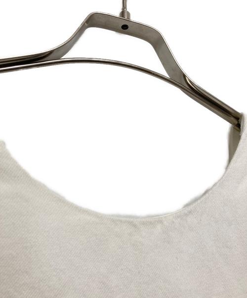 MECRE（メクル）MECRE (メクル) コーティングデニムノースリーブワンピース ホワイト サイズ:Ⅿの古着・服飾アイテム