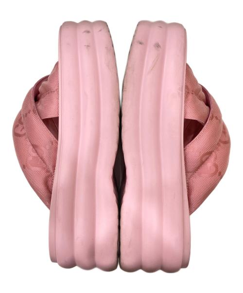 GUCCI（グッチ）GUCCI (グッチ) パテットGGプラットフォームサンダル ピンク サイズ:SIZE 37の古着・服飾アイテム