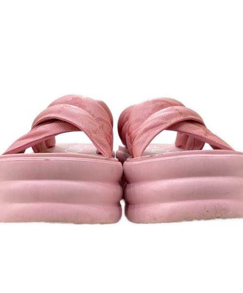 GUCCI（グッチ）GUCCI (グッチ) パテットGGプラットフォームサンダル ピンク サイズ:SIZE 37の古着・服飾アイテム