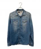 DIESELディーゼル）の古着「SONORA-NE デニムシャツ」｜ブルー