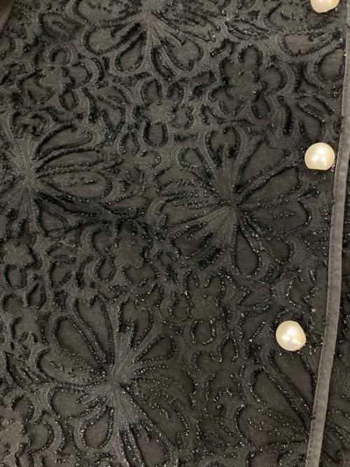 Rose Tiara（ローズティアラ）Rose Tiara (ローズティアラ) 切替ブラウス ブラック サイズ:Lの古着・服飾アイテム