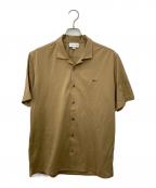 LACOSTEラコステ）の古着「開襟シャツ」｜ブラウン