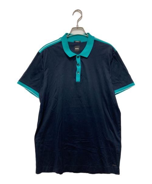 HUGO BOSS（ヒューゴ ボス）HUGO BOSS (ヒューゴ ボス) ポロシャツ ネイビー サイズ:不明の古着・服飾アイテム