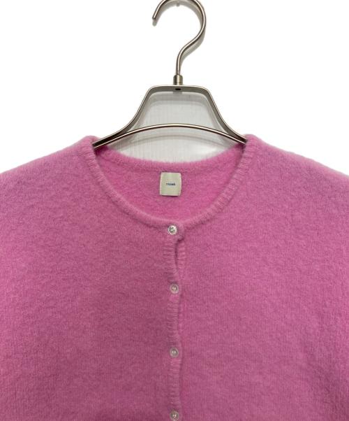 moose's（ムース）moose's (ムース) アルパカ混カーディガン ピンク サイズ:Fの古着・服飾アイテム