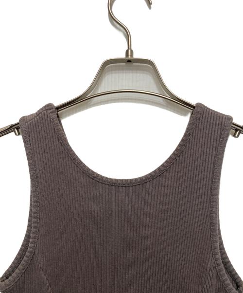 anuans（アニュアンス）anuans (アニュアンス) マーメイドリブカットワンピース ブラウン サイズ:freeの古着・服飾アイテム