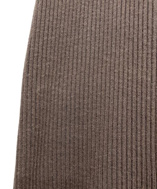 anuans（アニュアンス）anuans (アニュアンス) マーメイドリブカットワンピース ブラウン サイズ:freeの古着・服飾アイテム