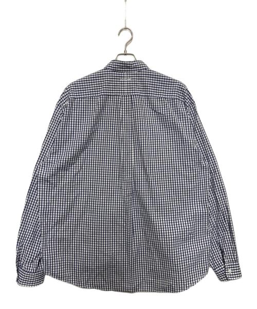 CAHLUMN（カウラム）CAHLUMN (カウラム) ギンガムチェックシャツ ブルー サイズ:XLの古着・服飾アイテム