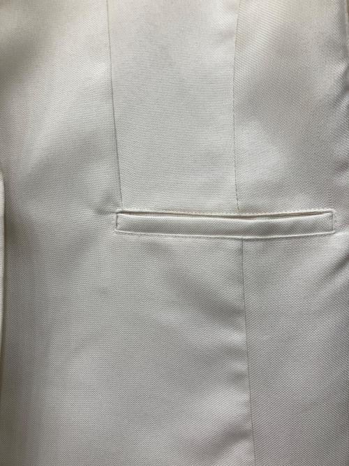 nano・universe（ナノ・ユニバース）nano・universe (ナノ・ユニバース) ノーカラージャケット ホワイト サイズ:Freeの古着・服飾アイテム