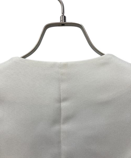 nano・universe（ナノ・ユニバース）nano・universe (ナノ・ユニバース) ノーカラージャケット ホワイト サイズ:Freeの古着・服飾アイテム