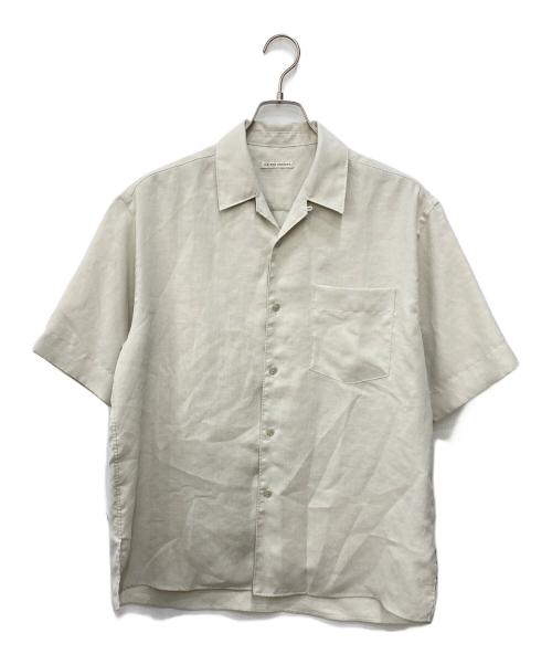 UNITED ARROWS TOKYO（ユナイテッドアローズトウキョウ）UNITED ARROWS TOKYO (ユナイテッドアローズトウキョウ) ツイル オープンカラー ショートスリーブシャツ ベージュ サイズ:Mの古着・服飾アイテム
