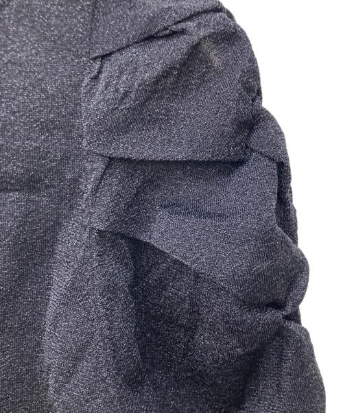 FRAY ID（フレイ アイディー）FRAY ID (フレイ アイディー) ギャザーバルーンパフスリーブシアーカーディガン ブラック サイズ:Free 未使用品の古着・服飾アイテム