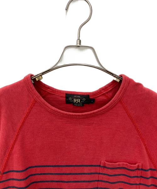 RRL（ダブルアールエル）RRL (ダブルアールエル) ボーダーカットソー レッド サイズ:Ｓの古着・服飾アイテム