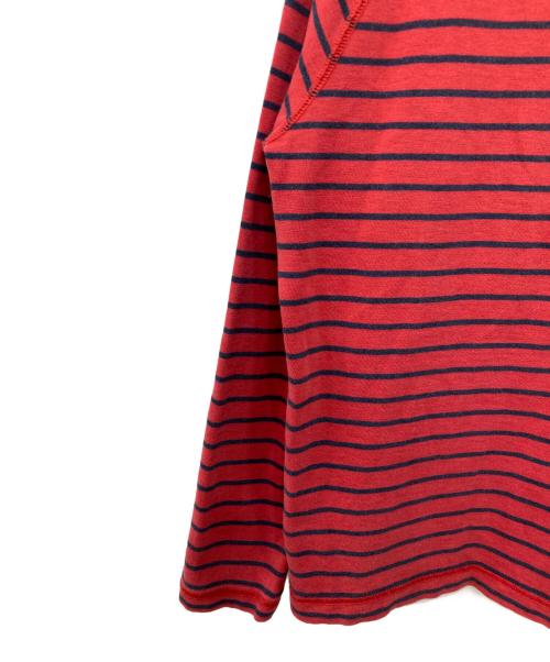 RRL（ダブルアールエル）RRL (ダブルアールエル) ボーダーカットソー レッド サイズ:Ｓの古着・服飾アイテム