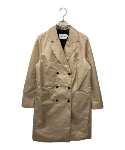 Calvin Klein（カルバンクライン）Calvin Klein (カルバンクライン) ダブルコート ベージュ サイズ:Ｍの古着・服飾アイテム