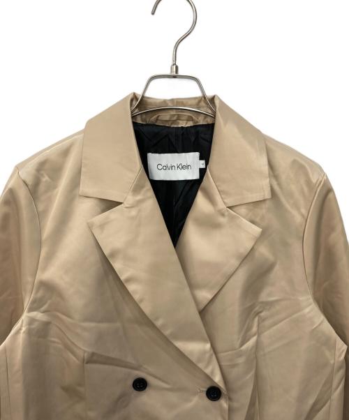 Calvin Klein（カルバンクライン）Calvin Klein (カルバンクライン) ダブルコート ベージュ サイズ:Ｍの古着・服飾アイテム