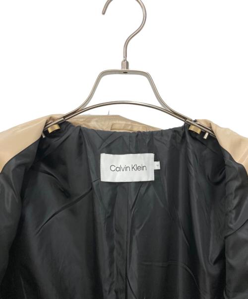 Calvin Klein（カルバンクライン）Calvin Klein (カルバンクライン) ダブルコート ベージュ サイズ:Ｍの古着・服飾アイテム