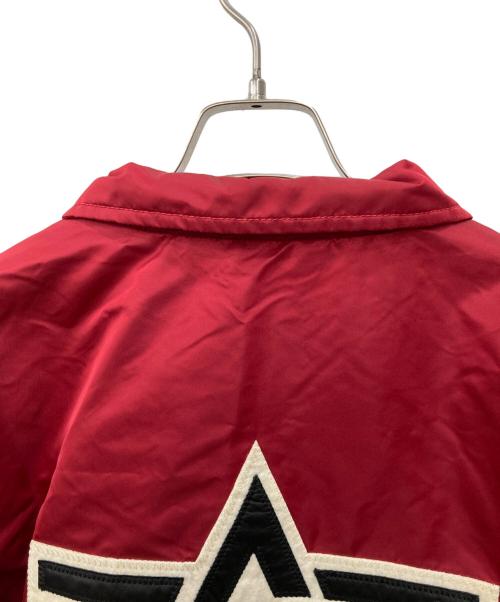 ALPHA（アルファ）ALPHA (アルファ) コーチジャケット レッド サイズ:Lの古着・服飾アイテム