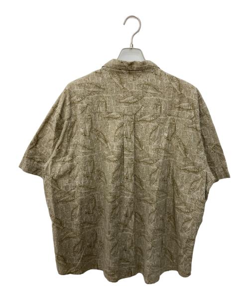 WOOLRICH（ウールリッチ）WOOLRICH (ウールリッチ) フィッシュプリントシャツ ベージュ サイズ:XLの古着・服飾アイテム