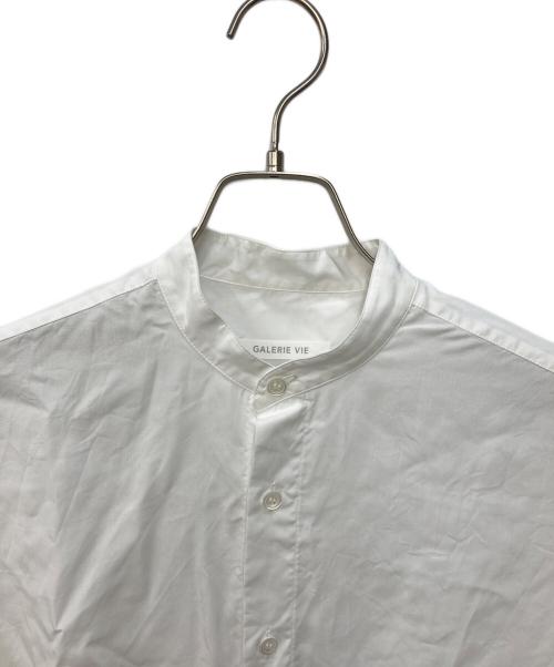 GALERIE VIE（ギャルリーヴィー）GALERIE VIE (ギャルリーヴィー) バンドカラーシャツ ホワイト サイズ:FREEの古着・服飾アイテム