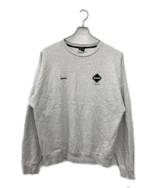 F.C.R.B.（エフシーレアルブリストル）F.C.R.B. (エフシーレアルブリストル) STAR APPLIQUE TEAM CREW NECK SWEAT グレー サイズ:Ｌの古着・服飾アイテム