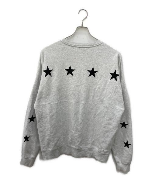 F.C.R.B.（エフシーレアルブリストル）F.C.R.B. (エフシーレアルブリストル) STAR APPLIQUE TEAM CREW NECK SWEAT グレー サイズ:Ｌの古着・服飾アイテム