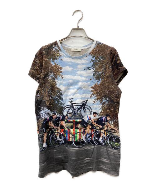 PAUL SMITH（ポールスミス）Paul Smith (ポールスミス) 転写プリント半袖カットソー ブルー サイズ:XXLの古着・服飾アイテム