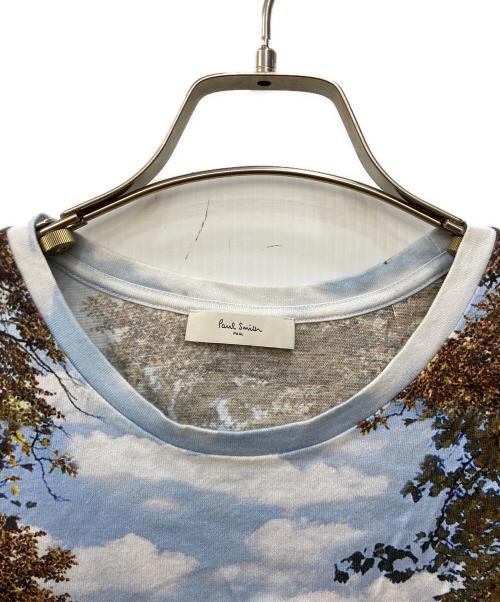 PAUL SMITH（ポールスミス）Paul Smith (ポールスミス) 転写プリント半袖カットソー ブルー サイズ:XXLの古着・服飾アイテム