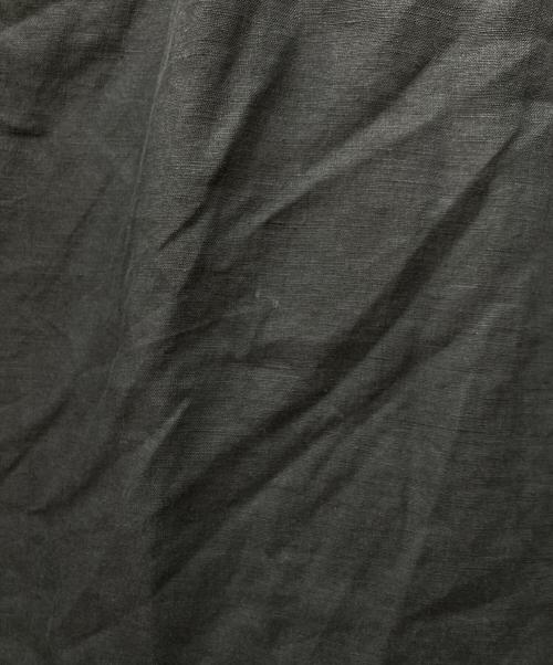 green label relaxing（グリーンレーベルリラクシング）green label relaxing (グリーンレーベルリラクシング) コルトレイクリネン  SC スキッパー Aライン ワンピース グレー サイズ:FREEの古着・服飾アイテム