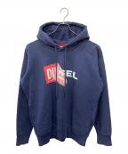 DIESELディーゼル）の古着「デザインロゴ　プルオーバーパーカー」｜ネイビー