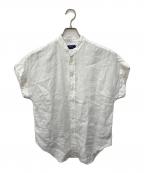 POLO RALPH LAURENポロ・ラルフローレン）の古着「Linen Short-Sleeve Shirt　リネンショートスリーブシャツ」｜ホワイト