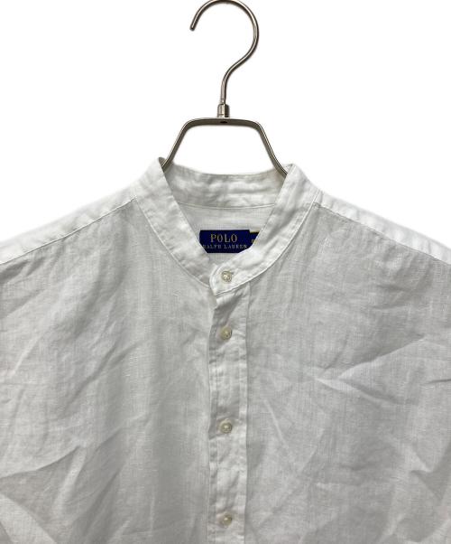 POLO RALPH LAUREN（ポロ・ラルフローレン）POLO RALPH LAUREN (ポロ・ラルフローレン) Linen Short-Sleeve Shirt　リネンショートスリーブシャツ ホワイト サイズ:Ｓの古着・服飾アイテム
