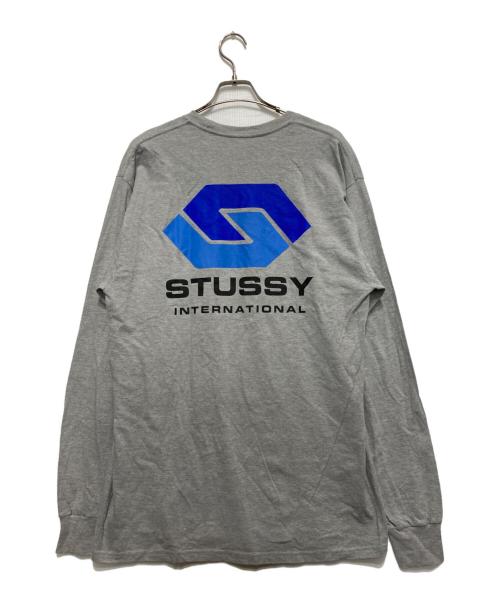 stussy（ステューシー）stussy (ステューシー) ロングスリーブカットソー グレー サイズ:Lの古着・服飾アイテム