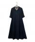 BLUE LABEL CRESTBRIDGE（ブルーレーベルクレストブリッジ）の古着「バックデザインワンピース」｜ネイビー