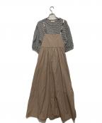 CB CRESTBRIDGEシービークレストブリッジ）の古着「キャミソールワンピース トップス セット」｜ベージュ