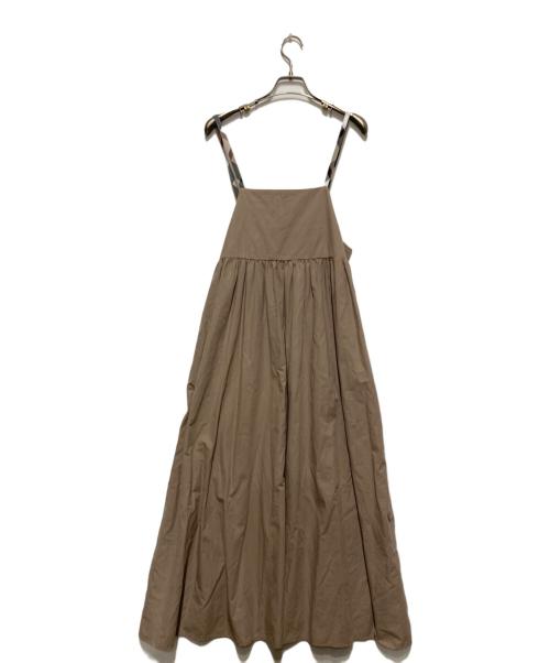 CB CRESTBRIDGE（シービークレストブリッジ）CB CRESTBRIDGE (シービークレストブリッジ) キャミソールワンピース トップス セット ベージュ サイズ:Sの古着・服飾アイテム