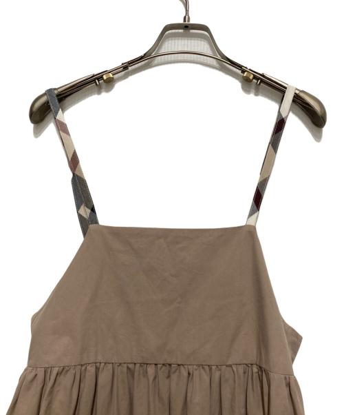 CB CRESTBRIDGE（シービークレストブリッジ）CB CRESTBRIDGE (シービークレストブリッジ) キャミソールワンピース トップス セット ベージュ サイズ:Sの古着・服飾アイテム