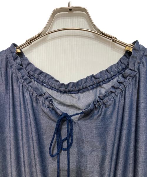 BLUE LABEL CRESTBRIDGE（ブルーレーベルクレストブリッジ）BLUE LABEL CRESTBRIDGE (ブルーレーベルクレストブリッジ) ブラウスワンピース インディゴ サイズ:Ⅿの古着・服飾アイテム