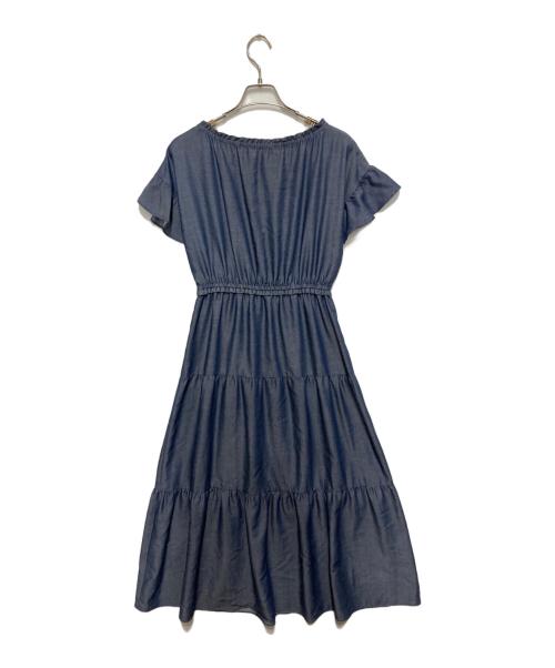 BLUE LABEL CRESTBRIDGE（ブルーレーベルクレストブリッジ）BLUE LABEL CRESTBRIDGE (ブルーレーベルクレストブリッジ) ブラウスワンピース インディゴ サイズ:Ⅿの古着・服飾アイテム