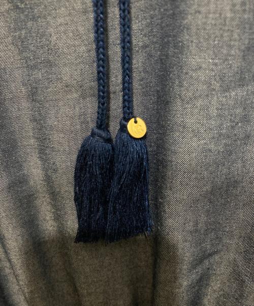 BLUE LABEL CRESTBRIDGE（ブルーレーベルクレストブリッジ）BLUE LABEL CRESTBRIDGE (ブルーレーベルクレストブリッジ) ブラウスワンピース インディゴ サイズ:Ⅿの古着・服飾アイテム